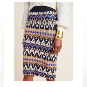 Anthropologie Saoirse Midi Sweater Skirt